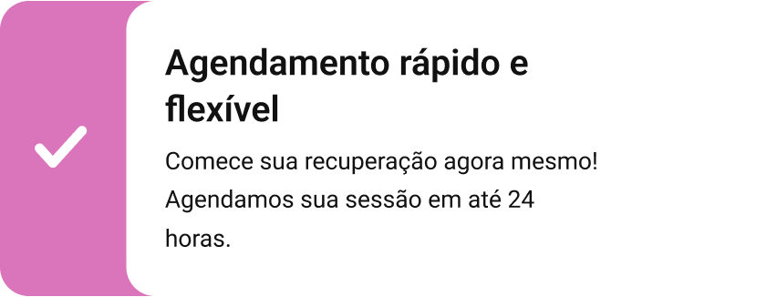 Agendamento rápido e flexisível