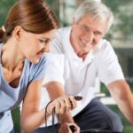 imagem paciente realizando exame para Fisioterapia cardiovascular.